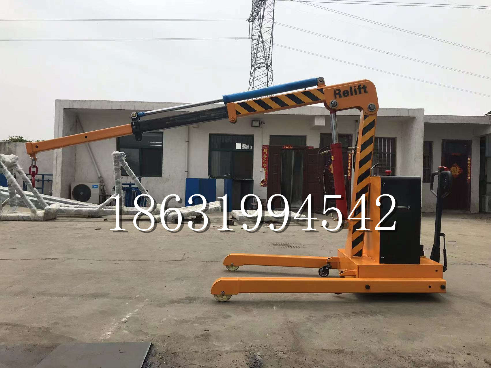 铁岭市久征定做3吨三轮随车吊 农用园林绿化移树吊 平板工程用小吊机